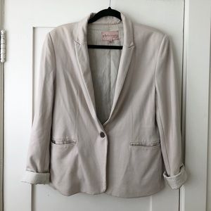 Philosophy tan/cream blazer